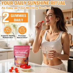 FANGCUN ingredient label listing L-tyrosine, beta-carotene and copper for skin-supporting nutrients
