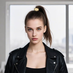 Fanmayhe cuff securing a braid, tidy look and decorative charm