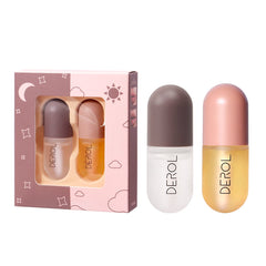 FANMIN front packaging showing both day and night lip serums for quick identification and travel ease
