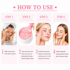 FANMIN under-eye patch applied on model reducing puffiness benefit