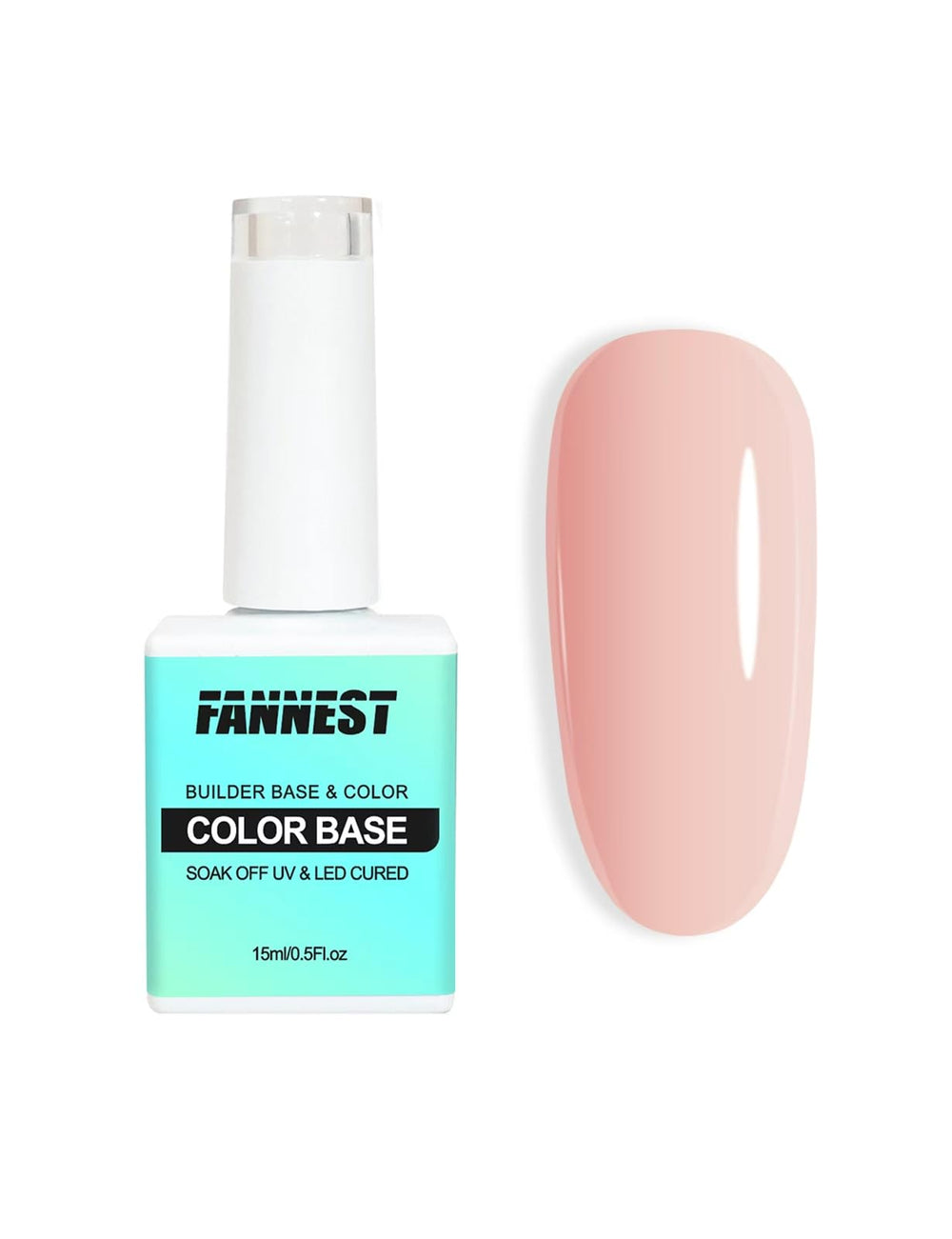 FANNEST bottle front view showing shade and capacity, great for at-home mani