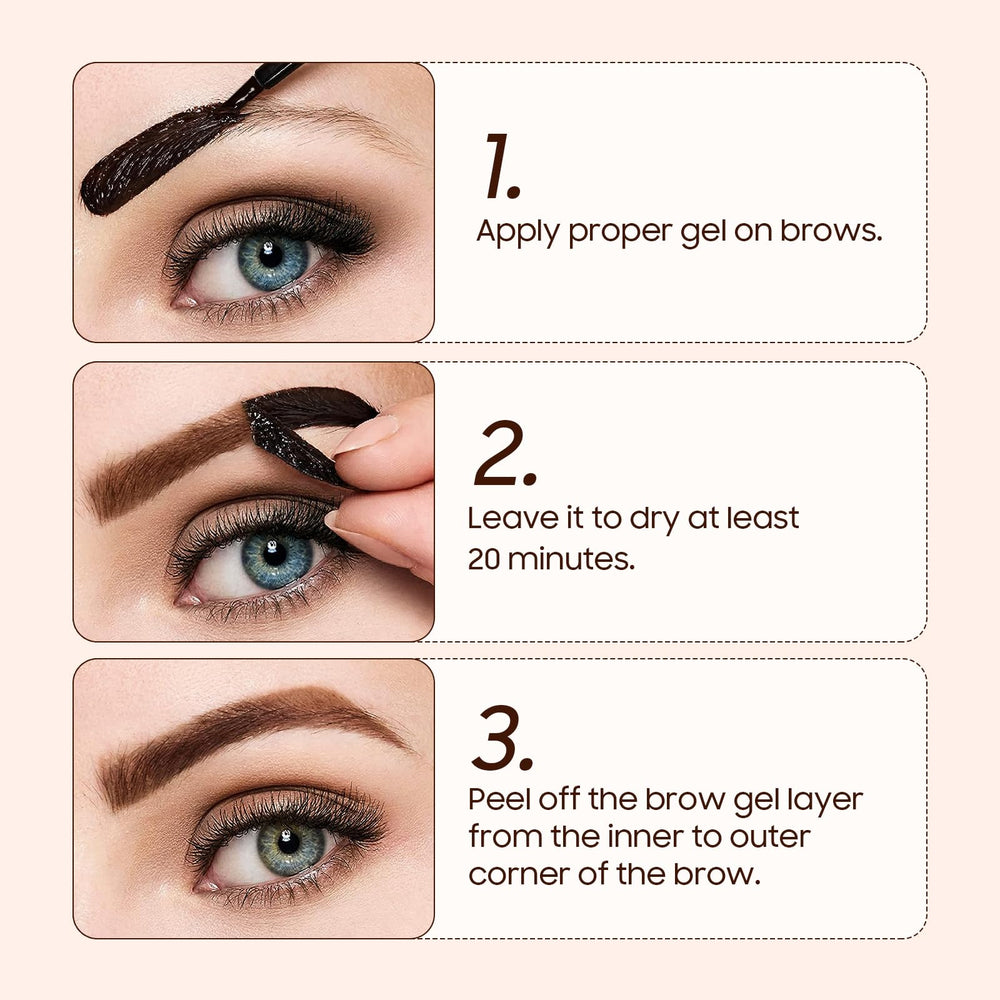 Fanterday before and after brows illustrating fuller natural-looking definition benefit