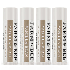 Farm & Bee sustainable packaging displayed outdoors emphasizing eco commitment