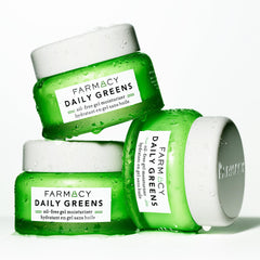Farmacy gel texture close-up highlighting lightweight hydration benefit