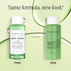 Farmacy bottle close-up highlighting label and pump design for ease