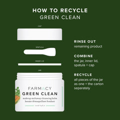 Farmacy jar on bathroom counter suggesting daily cleansing routine