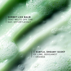 Farmacy Green Clean emulsified into milky rinse showing easy removal and no residue
