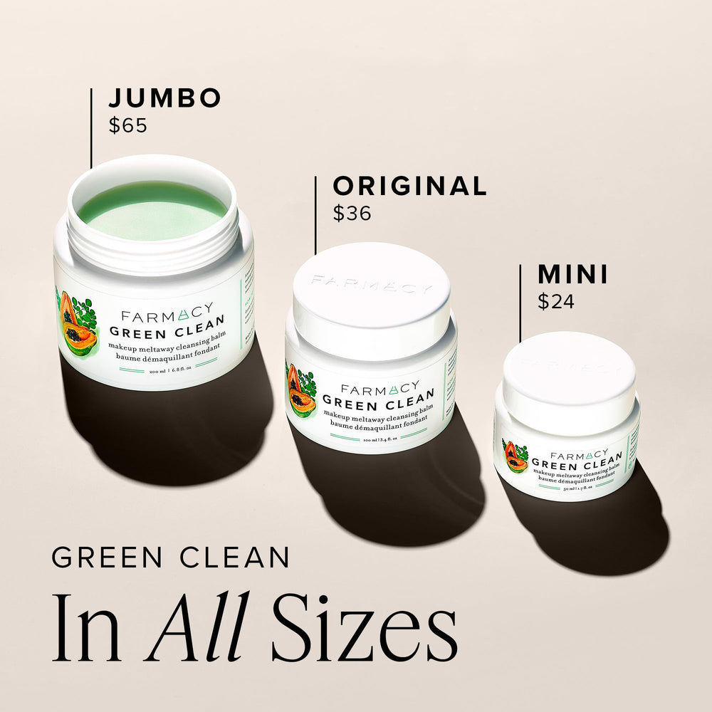 Farmacy Green Clean label and packaging clear view showing formulation benefits and claims