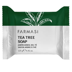 FARMASi front packaging showing the tea tree soap and brand benefit