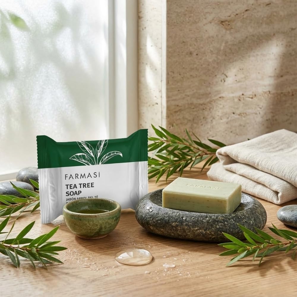 FARMASi soap in shower setting demonstrating everyday bathroom use benefit