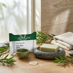 FARMASi soap in shower setting demonstrating everyday bathroom use benefit