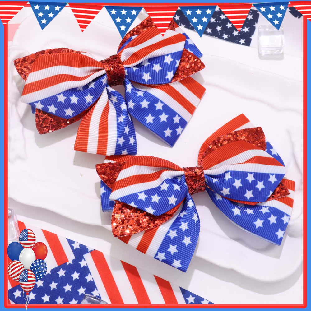 FARSYOD two bows flat-lay showing paired set for matching family outfits benefit