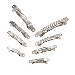 FASHEWELRY front pack of 100 platinum barrettes showing value and variety