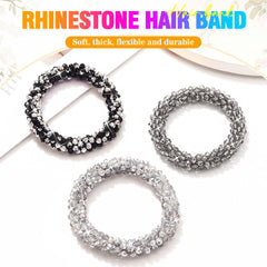 Fashey close-up of rhinestone beads, clear sparkle adds elegant detail