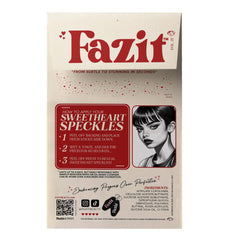 Fazit close-up speckle texture highlighting delicate glitter and smooth finish