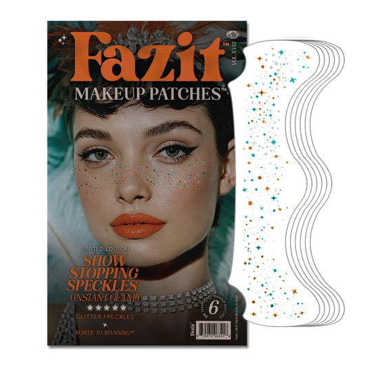 Fazit front packaging showing speckles and elegant design, highlights convenience