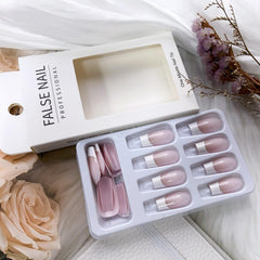 FBABFBUO kit contents showing nail file, jelly stickers, wooden stick for convenience