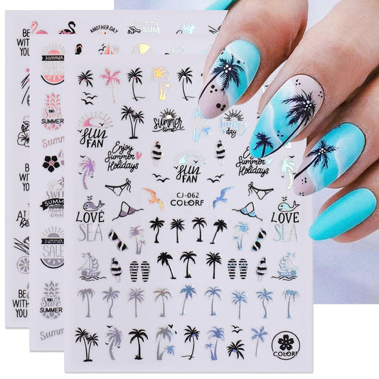 FBABFBUO front packaging showing six holographic sticker sheets for easy selection
