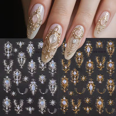 FBABFBUO front sheet of gemstone stickers showing colorful summer motifs