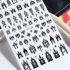 FBABFBUO lifestyle image of party-ready nails to complete a Halloween look
