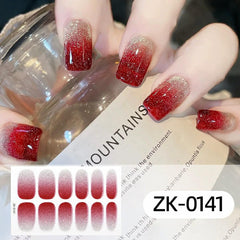 FBABFBUO lifestyle shot of manicured hands wearing wraps for event-ready nails