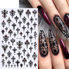 FBABFBUO sheet detail with gothic skulls, bats and Y2K architecture for striking accents