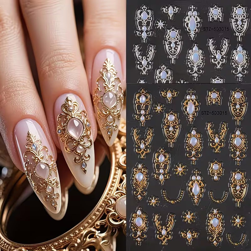 FBABFBUO stickers applied to natural nails for easy at-home manicure benefit