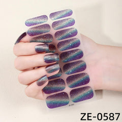 FBABFBUO trimming excess wrap at nail tip to create a clean edge