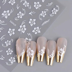 FBABFBUO wedding manicure lifestyle showing elegant floral accents for events