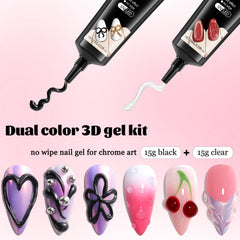 Fcozpjk clear sculpting gel texture peak demonstrating non-flowing hold for raised art