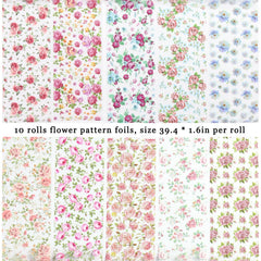 Fcozpjk closeup of rose pattern foil revealing fine detail for crisp transfers