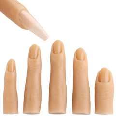 Fcozpjk front view of five silicone practice fingers showing kit contents and benefit of full starter set