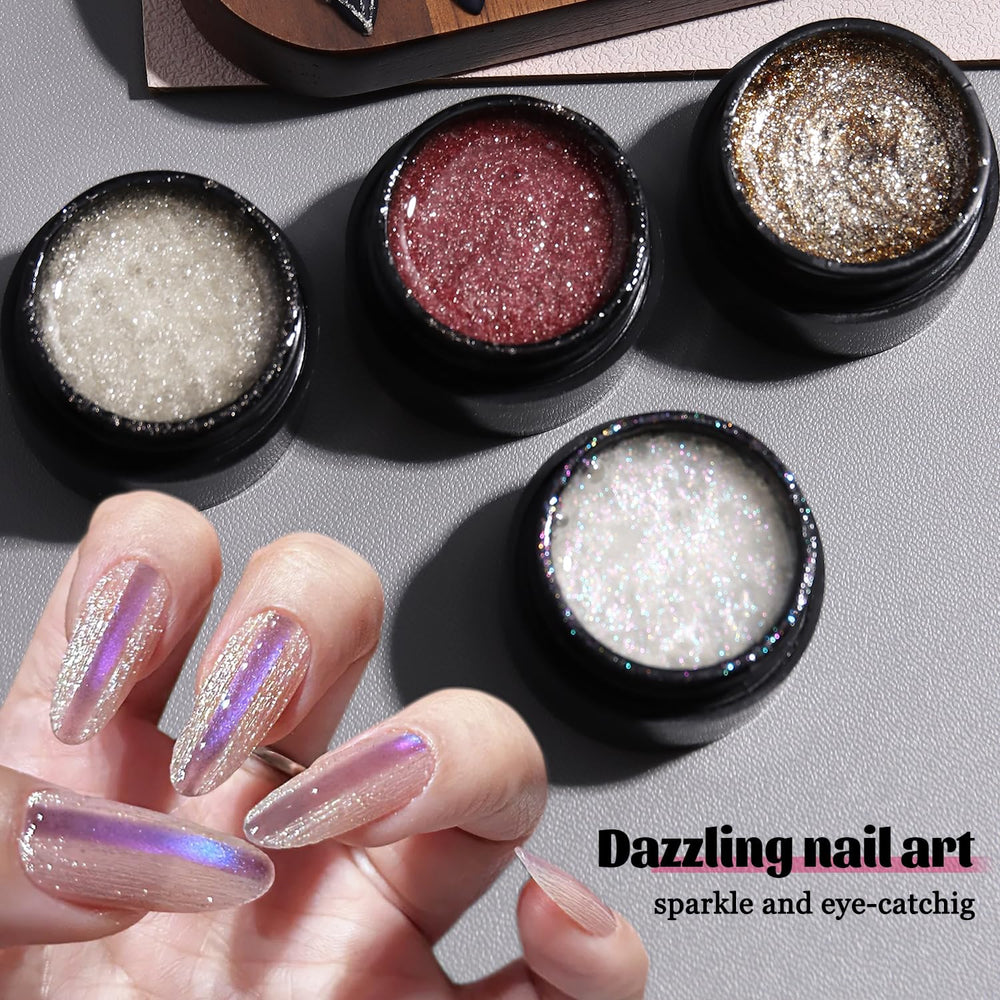 Fcozpjk spider gel stretched into thin lines on nail for web design, lasting detail benefit