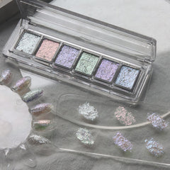 Fcozpjk mud texture close-up showing controlled glitter and storage benefit
