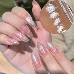 Fcozpjk nail application in use demonstrating easy, even chrome effect