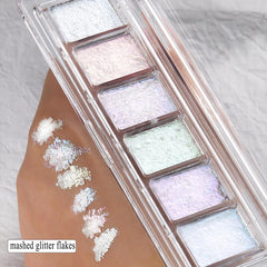 Fcozpjk six colors lined up displaying iridescent chrome shades
