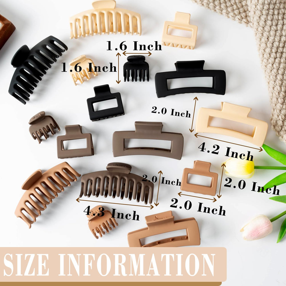 FDBJulyy large clip front view demonstrating strong hold for thick hair