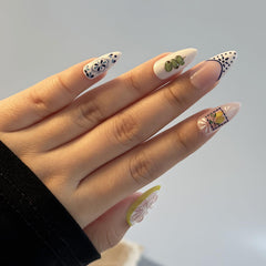 FDSQHSA size comparison next to natural nail demonstrating fit options