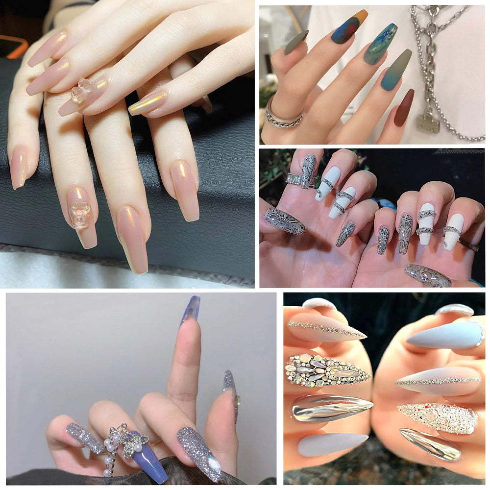 FEBSNOW studio lifestyle shot of finished French tips highlighting salon-ready looks