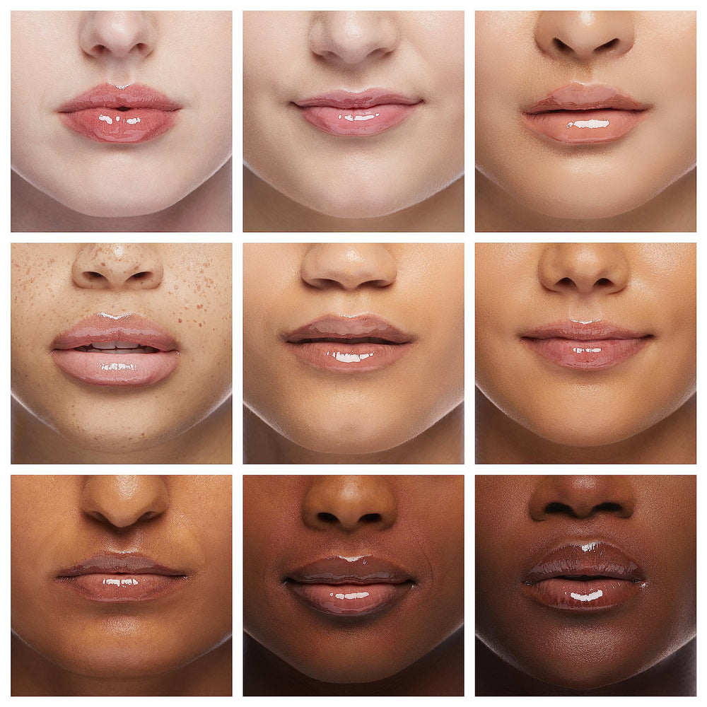Feel Foxy gloss in hand being applied to lips for quick touch-up benefit