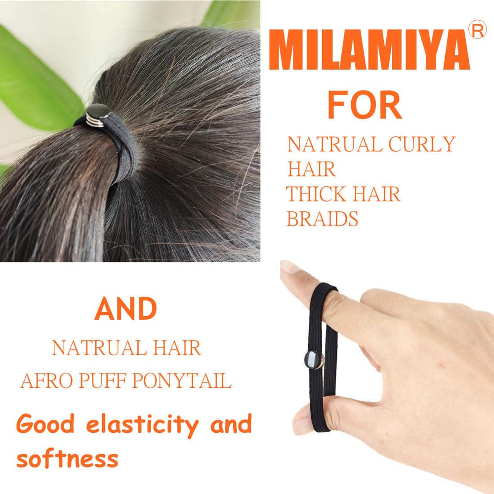 FEEZENT hair-in-use high puff ponytail showing secure hold benefit