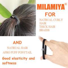 FEEZENT hair-in-use high puff ponytail showing secure hold benefit