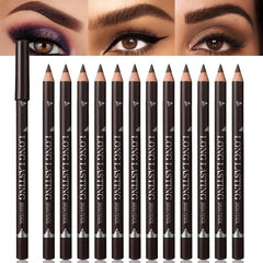 FeiCuiYun front packaging showing 12 dark brown pencils and value pack benefit