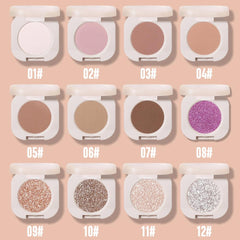 FeiCuiYun lid swatch application demonstrating color payoff and easy layering for mature skin