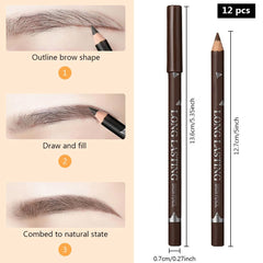 FeiCuiYun size comparison next to coin, compact travel-friendly eyebrow kit benefit