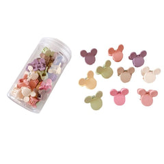 Feilguee front packaging showing 50 colorful clips and neat storage convenience