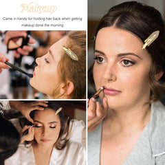 FEINIGESI securing bangs close-up showing no dent result benefit preserves hairstyle