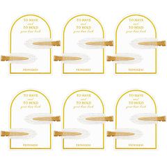 FEINIGESI front packaging showing six cards of white creaseless clips and neat presentation benefit