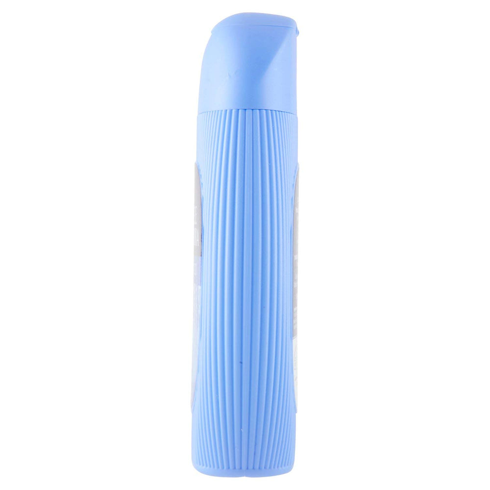 Felce Azzurra bottle next to common items to show the 8.4 oz scale benefit