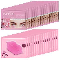 Felico front packaging shows set of lip and sakura eye masks and benefits